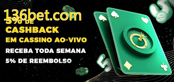 Promoções do cassino ao Vivo 136bet.com